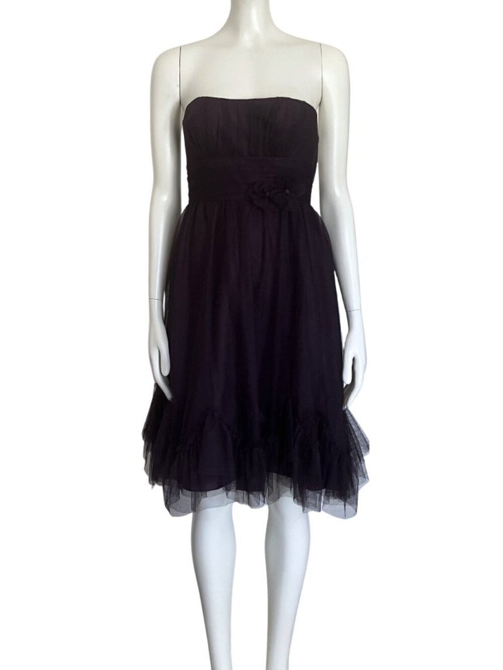 NWT Alfred Angelo Purple Strapless Tulle Cocktail Dress. Sz 0. Whimsigoth Party